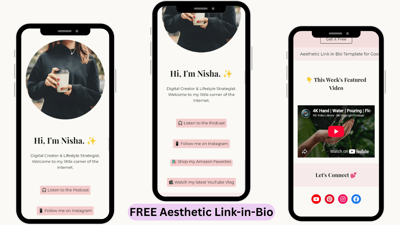 Aura Link in Bio Google Sites